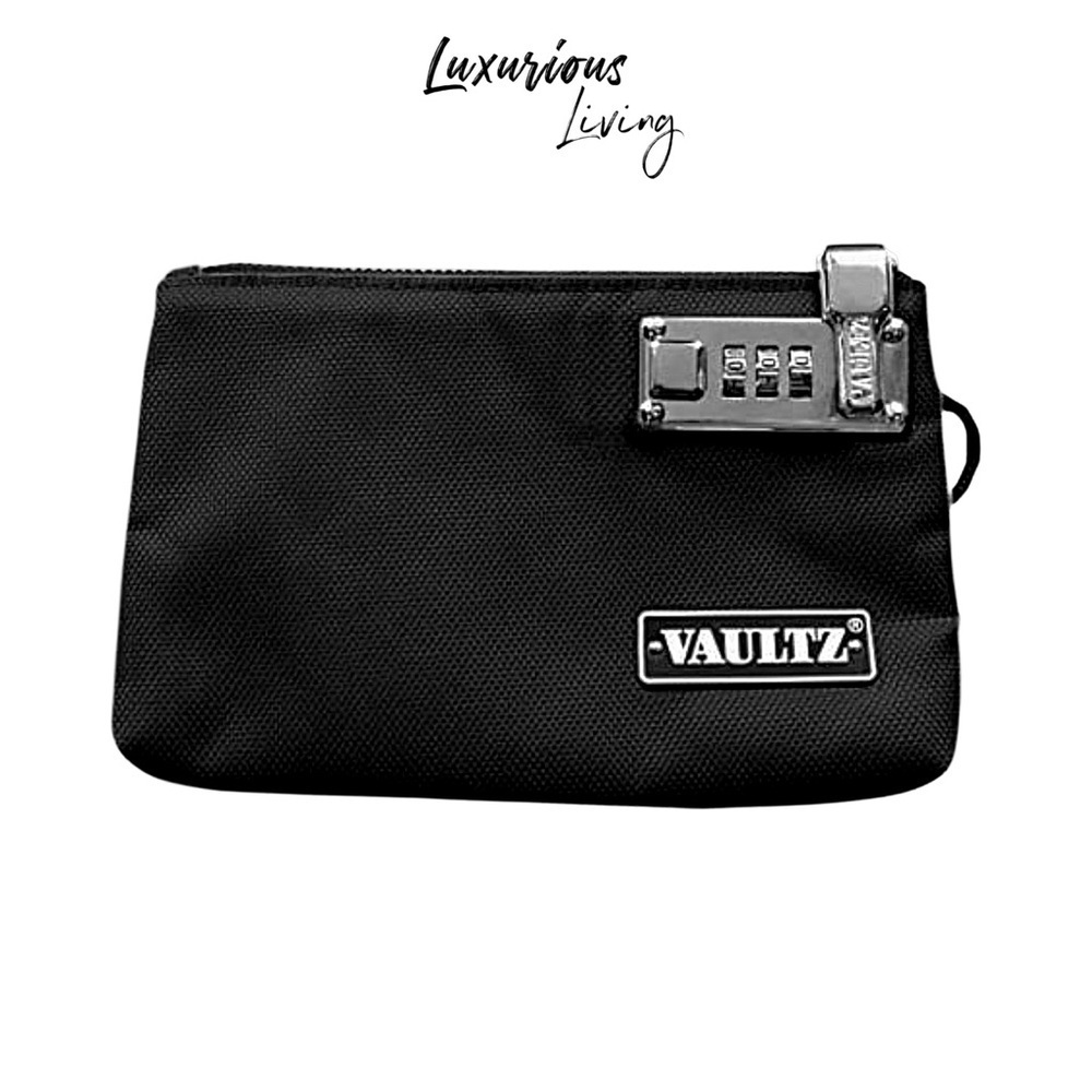 Vaultz Locking 5x8 Medicine Pouch - BLACK